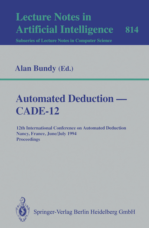 Automated Deduction — CADE-12 - 