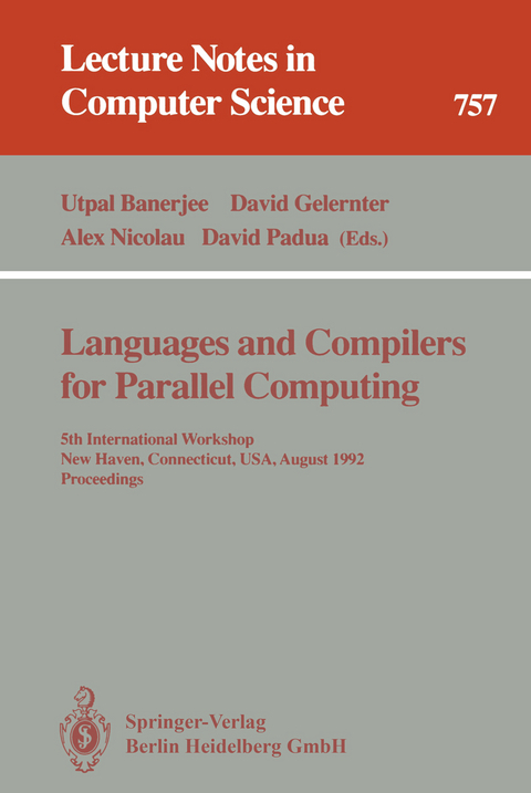 Languages and Compilers for Parallel Computing - 