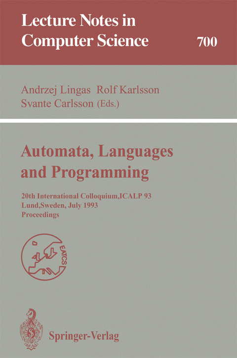 Automata, Languages and Programming - 