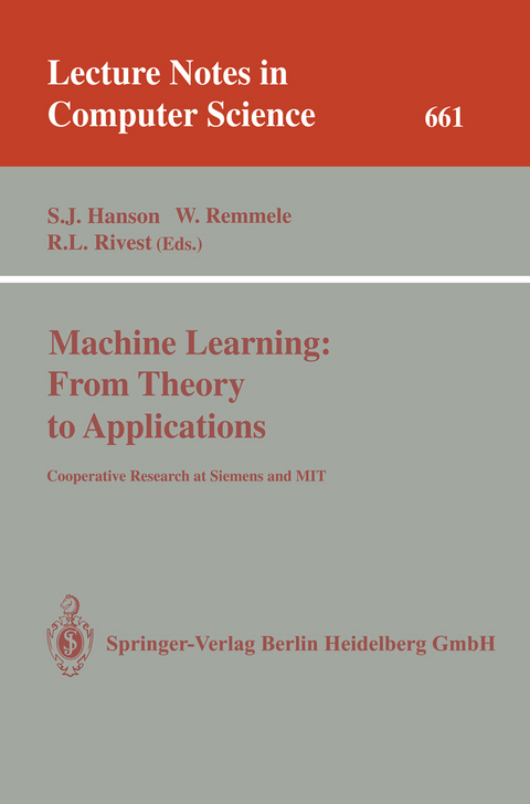 Machine Learning: From Theory to Applications - 