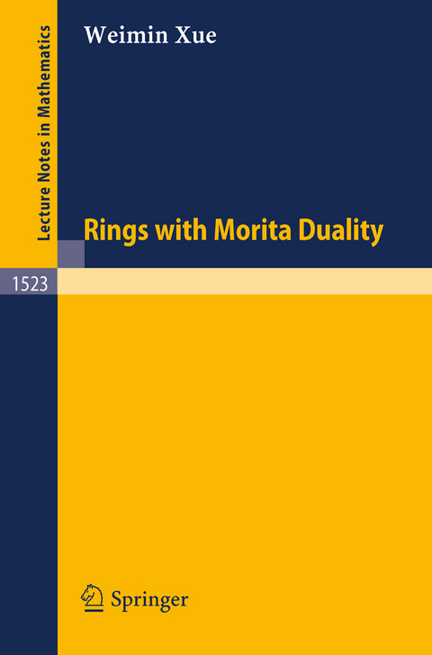 Rings with Morita Duality - Weimin Xue