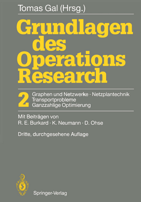 Grundlagen des Operations Research - 