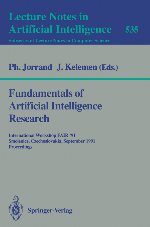 Fundamentals of Artificial Intelligence Research - 