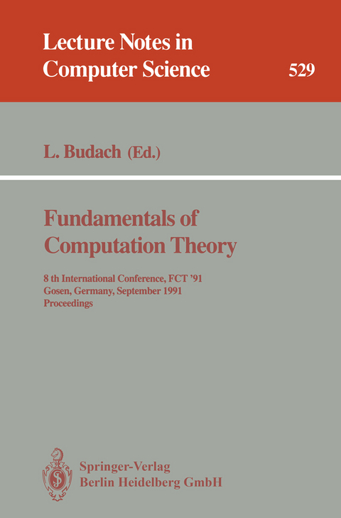 Fundamentals of Computation Theory - 