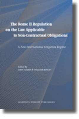 The Rome II Regulation on the Law Applicable to Non-Contractual Obligations - 