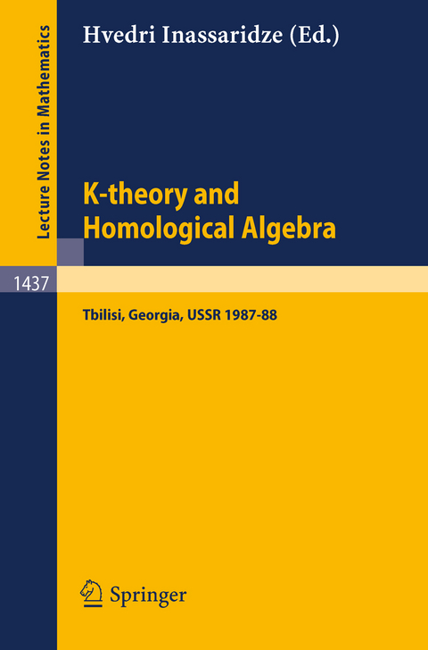 K-theory and Homological Algebra - 