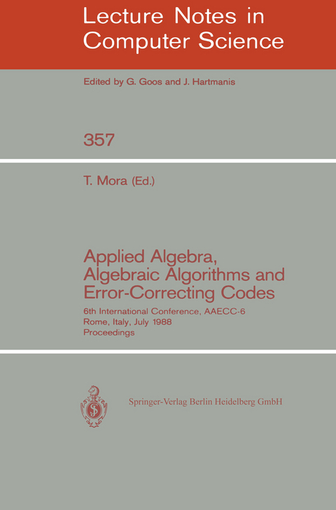 Applied Algebra, Algebraic Algorithms and Error-Correcting Codes - 