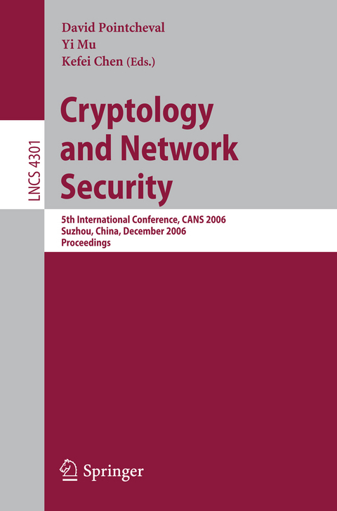 Cryptology and Network Security - 