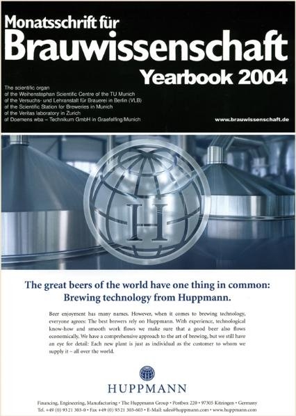 Monatsschrift für Brauwissenschaft Yearbook 2004