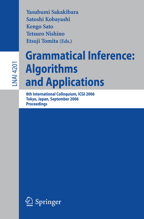 Grammatical Inference: Algorithms and Applications - 