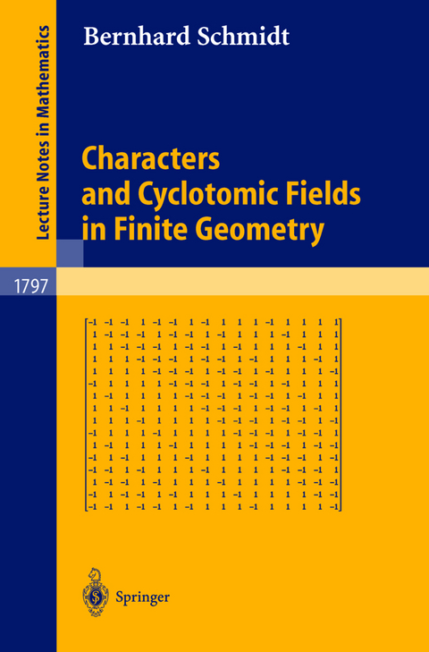 Characters and Cyclotomic Fields in Finite Geometry - Bernhard Schmidt