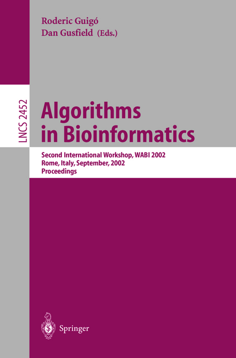 Algorithms in Bioinformatics - 