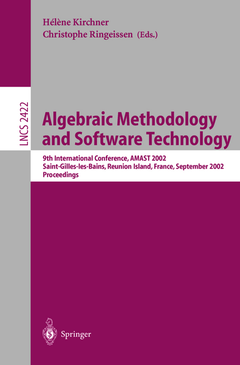 Algebraic Methodology and Software Technology - 