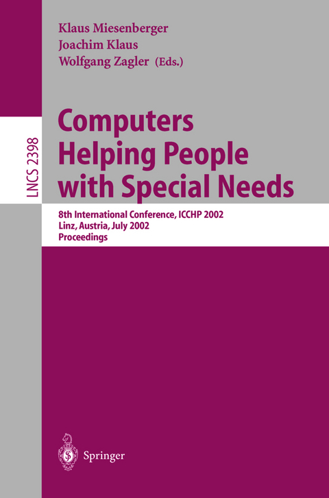 Computers Helping People with Special Needs - 