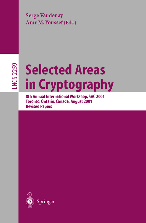 Selected Areas in Cryptography - 