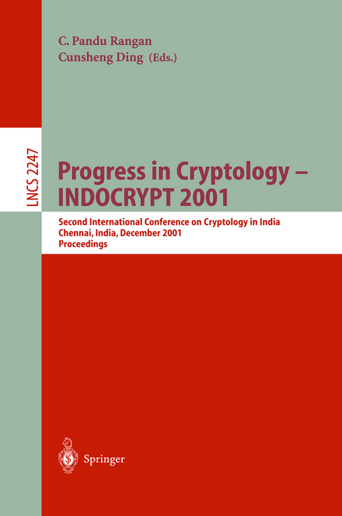 Progress in Cryptology - INDOCRYPT 2001 - 