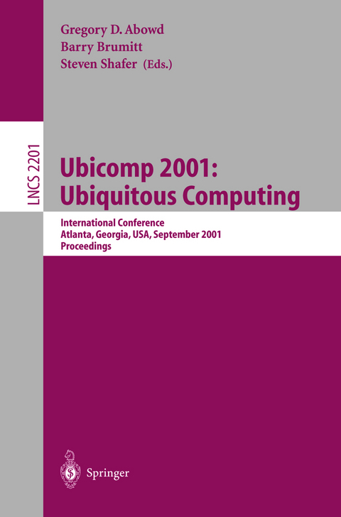 Ubicomp 2001: Ubiquitous Computing - 