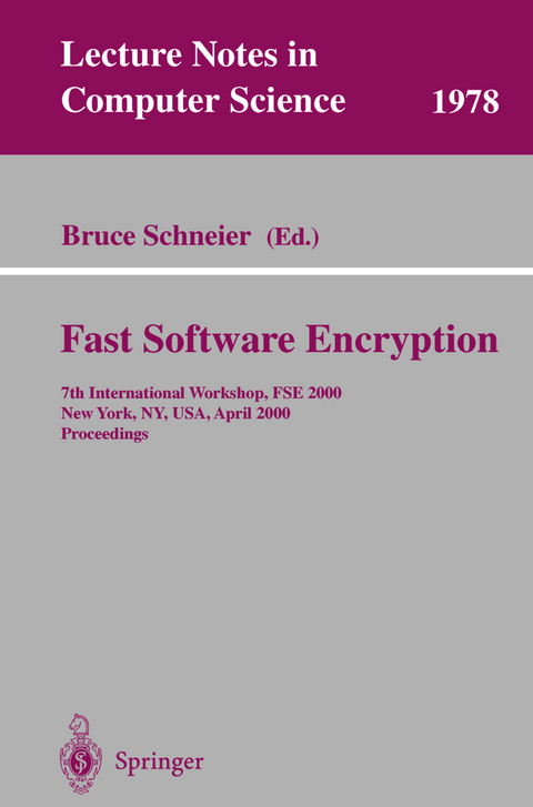 Fast Software Encryption - 