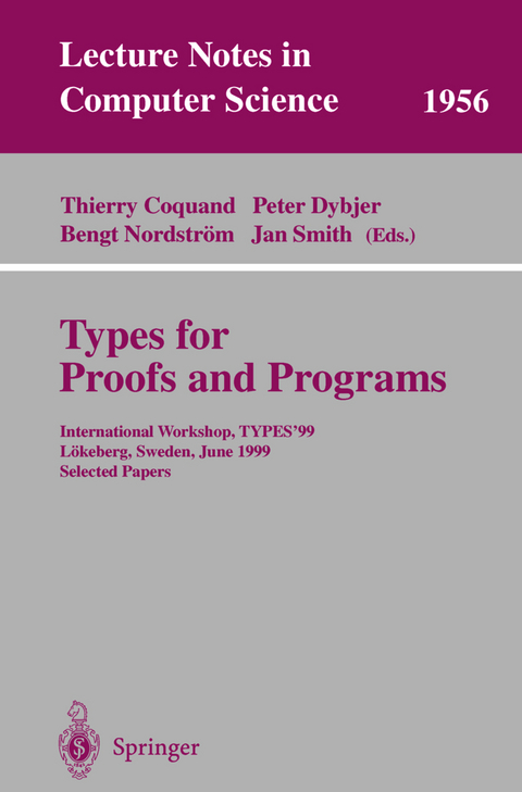 Types for Proofs and Programs - 