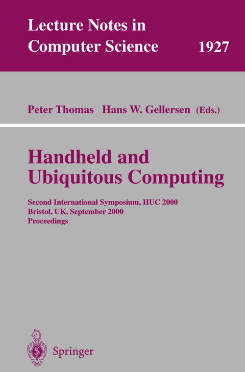 Handheld and Ubiquitous Computing - 