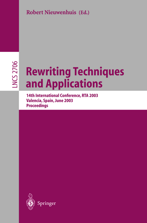 Rewriting Techniques and Applications - 