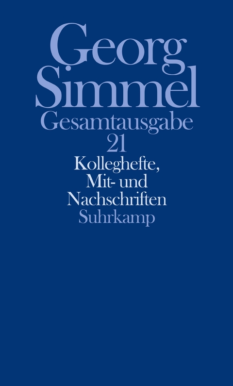 Gesamtausgabe in 24 Bänden - Georg Simmel