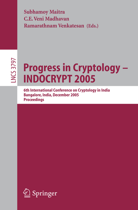 Progress in Cryptology - INDOCRYPT 2005 - 