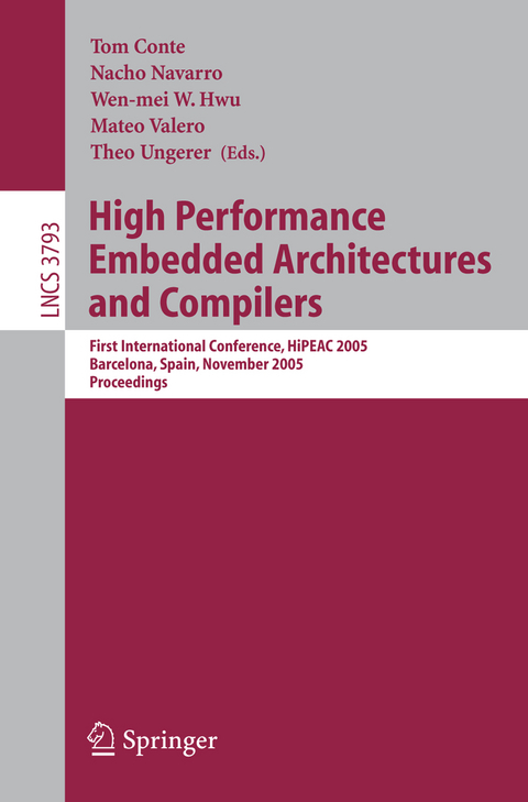 High Performance Embedded Architectures and Compilers - 