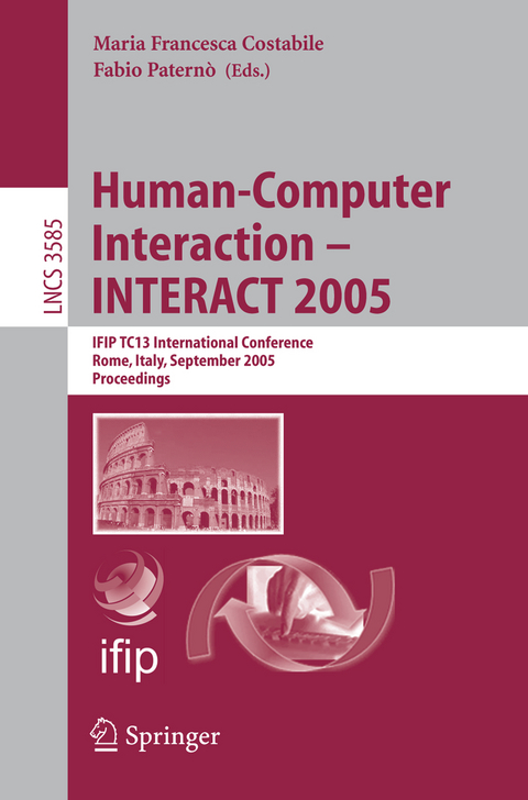 Human-Computer Interaction – INTERACT 2005 - 