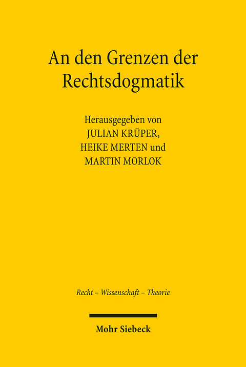 An den Grenzen der Rechtsdogmatik - 