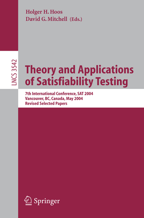 Theory and Applications of Satisfiability Testing - 