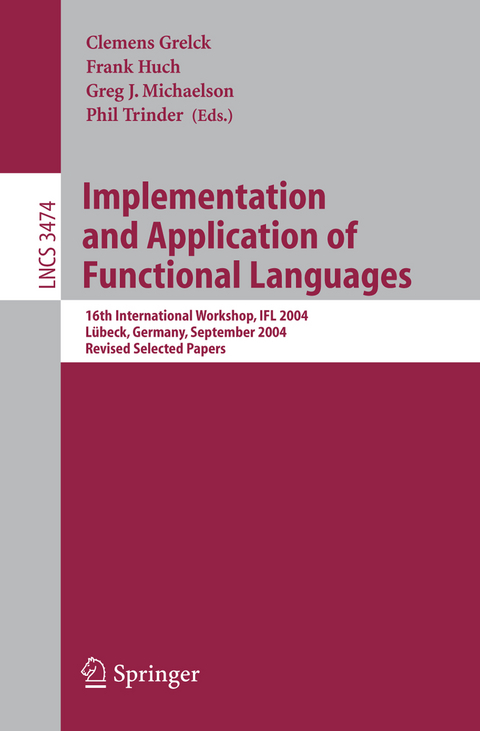 Implementation and Application of Functional Languages - 