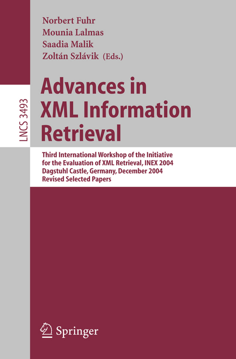 Advances in XML Information Retrieval - 