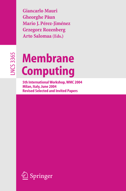 Membrane Computing - 