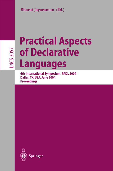 Practical Aspects of Declarative Languages - 