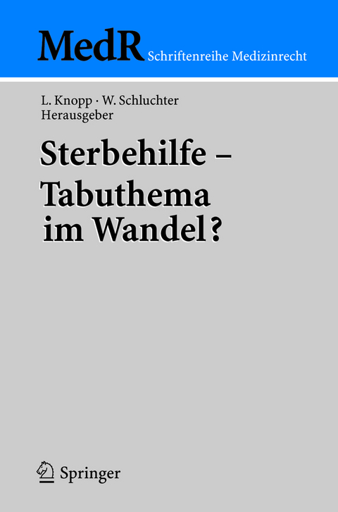 Sterbehilfe — Tabuthema im Wandel? - 