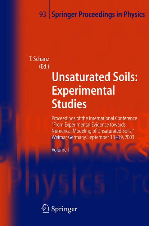 Unsaturated Soils: Experimental Studies - 