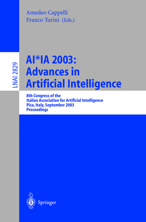 AI*IA 2003: Advances in Artificial Intelligence - 