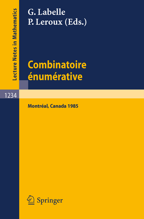 Combinatoire enumerative - 