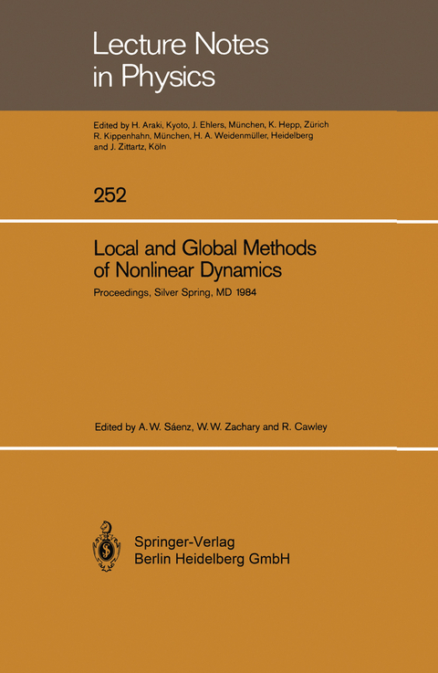 Local and Global Methods of Nonlinear Dynamics - 