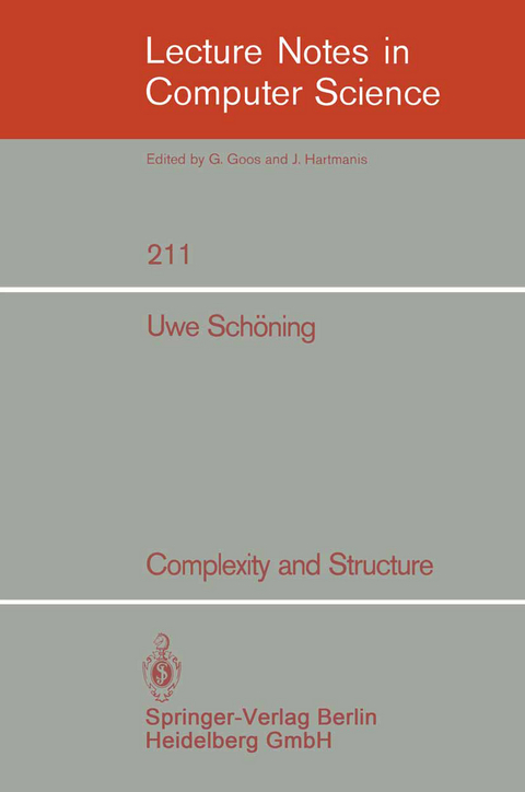 Complexity and Structure - Uwe Schöning