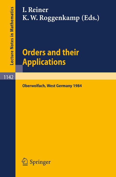 Orders and their Applications - 