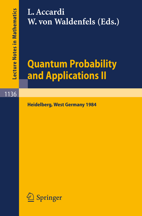 Quantum Probability and Applications II - 