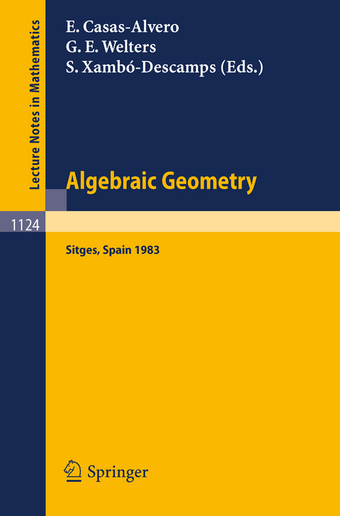 Algebraic Geometry, Sitges (Barcelona) 1983 - 