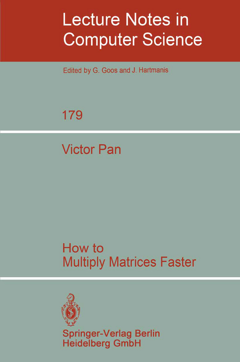 How to Multiply Matrices Faster - V. Pan