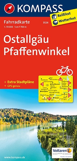 KOMPASS Fahrradkarte Ostallgäu - Pfaffenwinkel - 