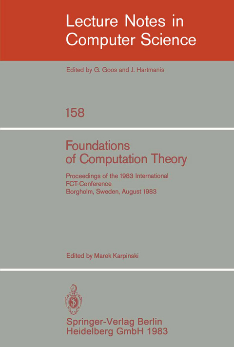 Foundations of Computation Theory - 