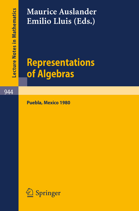 Representations of Algebras - 