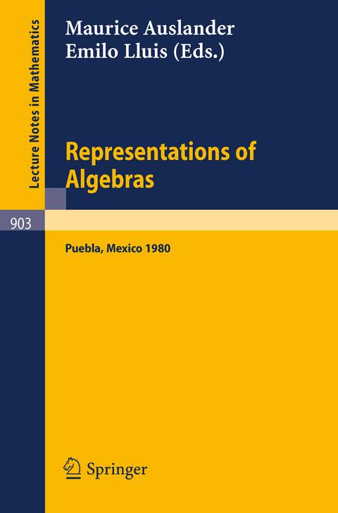 Representations of Algebras - 