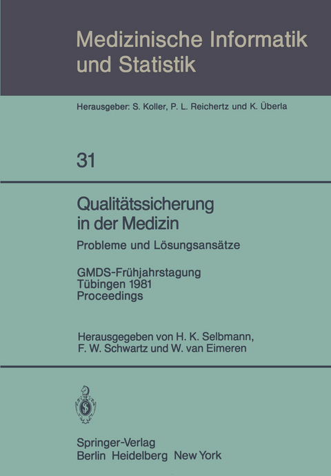 Qualitätssicherung in der Medizin, Probleme und Lösungsansätze - 